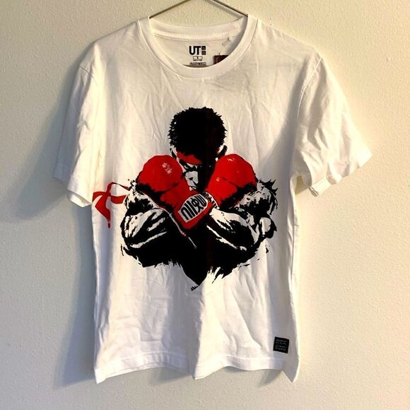 Uniqlo Other - NWT Uniqlo Street Fighter Ryu White T-Shirt Size Small